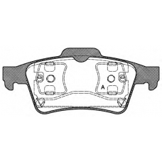 BPA0842.00 OPEN PARTS Комплект тормозных колодок, дисковый тормоз