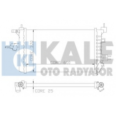 357800 KALE OTO RADYATOR Радиатор, охлаждение двигателя