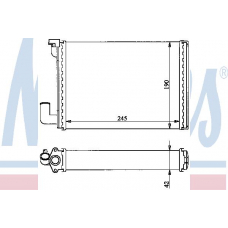 73358 NISSENS Теплообменник, отопление салона