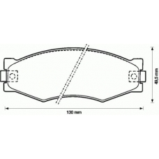 572313B BENDIX Комплект тормозных колодок, дисковый тормоз