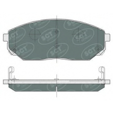 SP 371 SCT Комплект тормозных колодок, дисковый тормоз