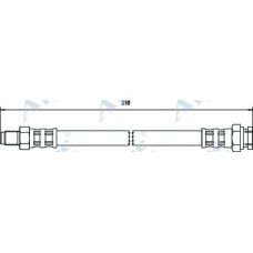 HOS3298 APEC Тормозной шланг