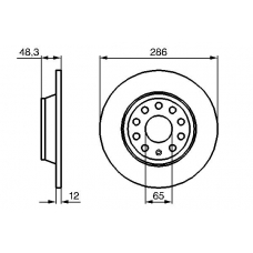 0 986 479 247 BOSCH Тормозной диск