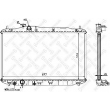 10-26675-SX STELLOX Радиатор, охлаждение двигателя