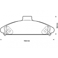 572371B BENDIX Комплект тормозных колодок, дисковый тормоз