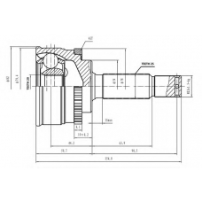 AW1511207A AYWIPARTS Шарнирный комплект, приводной вал