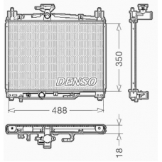 DRM50002 DENSO Радиатор, охлаждение двигателя