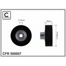 500007 CAFFARO Паразитный / ведущий ролик, поликлиновой ремень