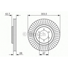 0 986 479 694 BOSCH Тормозной диск