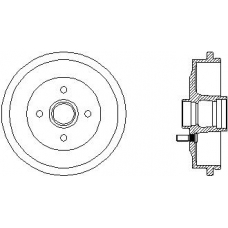 94016500 TEXTAR Тормозной барабан