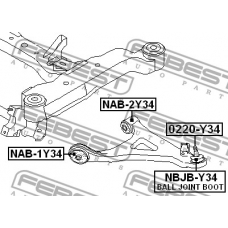 NAB-1Y34 FEBEST Подвеска, рычаг независимой подвески колеса