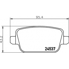 MDK0257 MINTEX Комплект тормозов, дисковый тормозной механизм