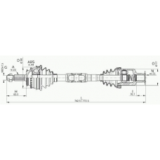 DRS6245.00 OPEN PARTS Приводной вал