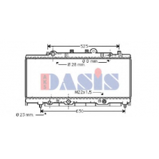 300560N AKS DASIS Радиатор, охлаждение двигателя