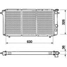 350213359000 MAGNETI MARELLI Охладитель, охлаждение двигателя