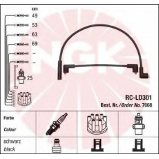 7068 NGK Комплект проводов зажигания
