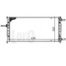 046-017-0001 LORO Радиатор, охлаждение двигателя