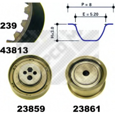 23817 MAPCO Комплект ремня ГРМ