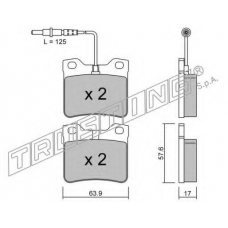 199.0 TRUSTING Комплект тормозных колодок, дисковый тормоз