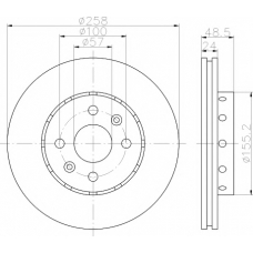 MDC1799 MINTEX Тормозной диск