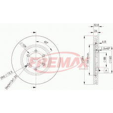 BD-8678 FREMAX Тормозной диск