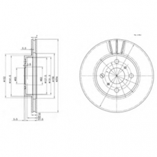 BG3414 DELPHI Тормозной диск