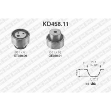 KD458.11 SNR Комплект ремня грм