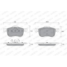 151-1348 WEEN Комплект тормозных колодок, дисковый тормоз