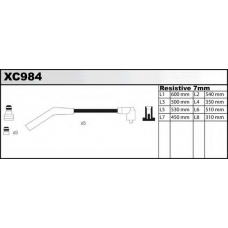 XC984 QUINTON HAZELL Комплект проводов зажигания