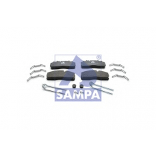 096.614 SAMPA Комплект тормозных колодок, дисковый тормоз