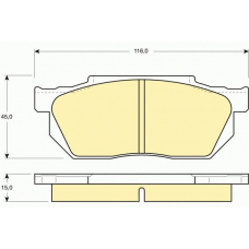 6103589 GIRLING Комплект тормозных колодок, дисковый тормоз