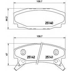 8DB 355 015-661 HELLA Комплект тормозных колодок, дисковый тормоз