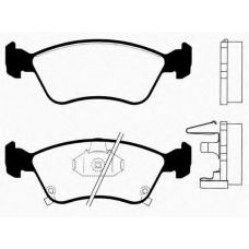 J PA-282AF JAPANPARTS Комплект тормозных колодок, дисковый тормоз