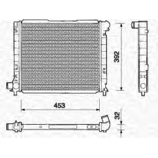 350213109000 MAGNETI MARELLI Радиатор, охлаждение двигателя