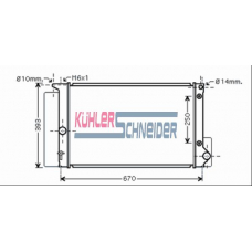 3201821 KUHLER SCHNEIDER Радиатор, охлаждение двигател