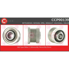 CCP90139 CASCO Ременный шкив, генератор