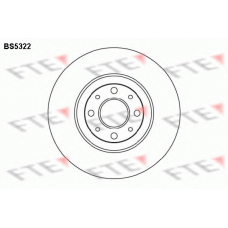 BS5322 FTE Тормозной диск