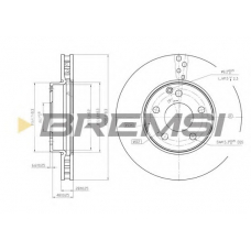 DBB252V BREMSI Тормозной диск