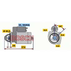 0 001 218 158 BOSCH Стартер