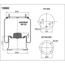 3811-01  K Airtech Кожух пневматической рессоры