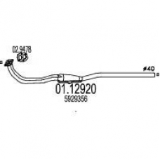 01.12920 MTS Труба выхлопного газа