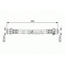 1 987 476 210 BOSCH Тормозной шланг