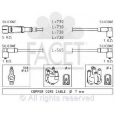 4.9671 FACET Комплект проводов зажигания