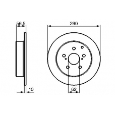 0 204 173 007 BOSCH Тормозной диск