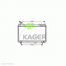 31-1117 KAGER Радиатор, охлаждение двигателя