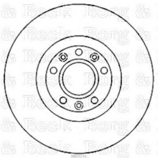 BBD5216 BORG & BECK Тормозной диск