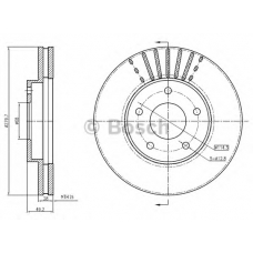 0 986 BB4 346 BOSCH Тормозной диск