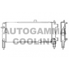 100704 AUTOGAMMA Радиатор, охлаждение двигателя