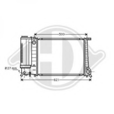 8500145 DIEDERICHS Радиатор, охлаждение двигателя