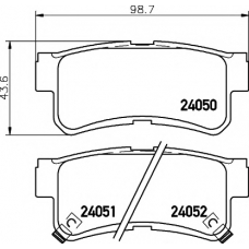 8DB 355 011-151 HELLA PAGID Комплект тормозных колодок, дисковый тормоз